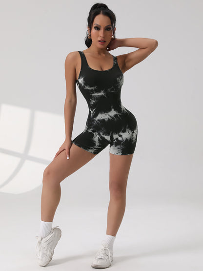 Tie Dye Sports Jumpsuit for Women