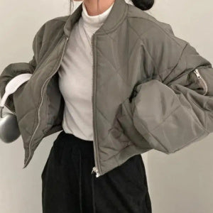 Korte oversized bomberjack