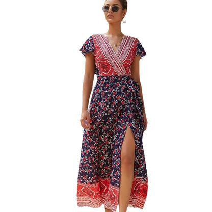 Bohemian 3D Print Sleeveless Dress