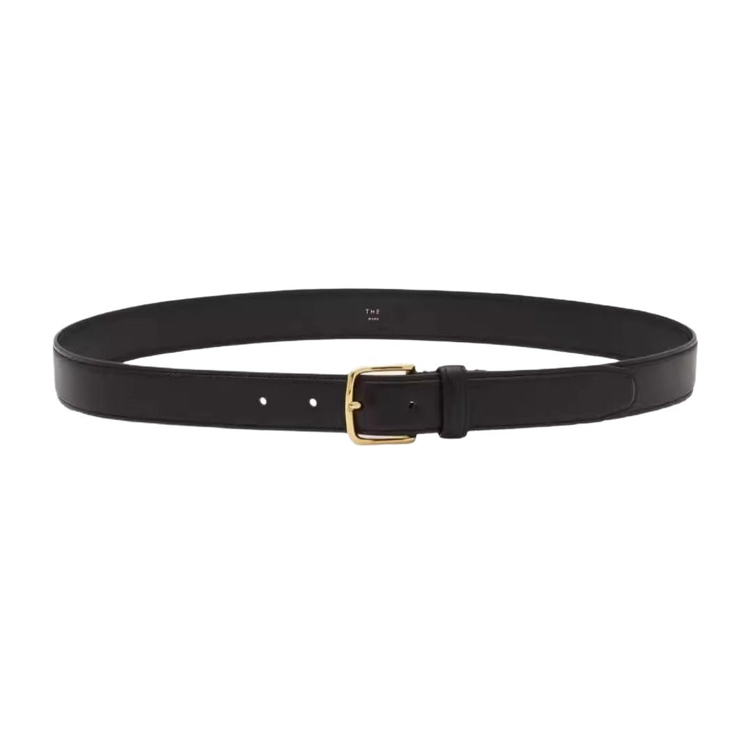 Women's Classic Cowhide Leather Belt with Pin Buckle
