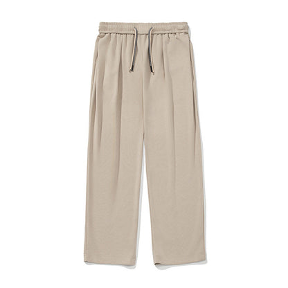 Japanse retro geplooide casual joggingbroek met trekkoord