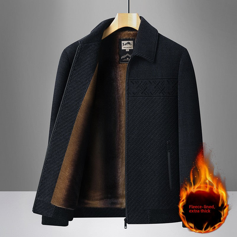 Men's chiffon thick-necked blazer