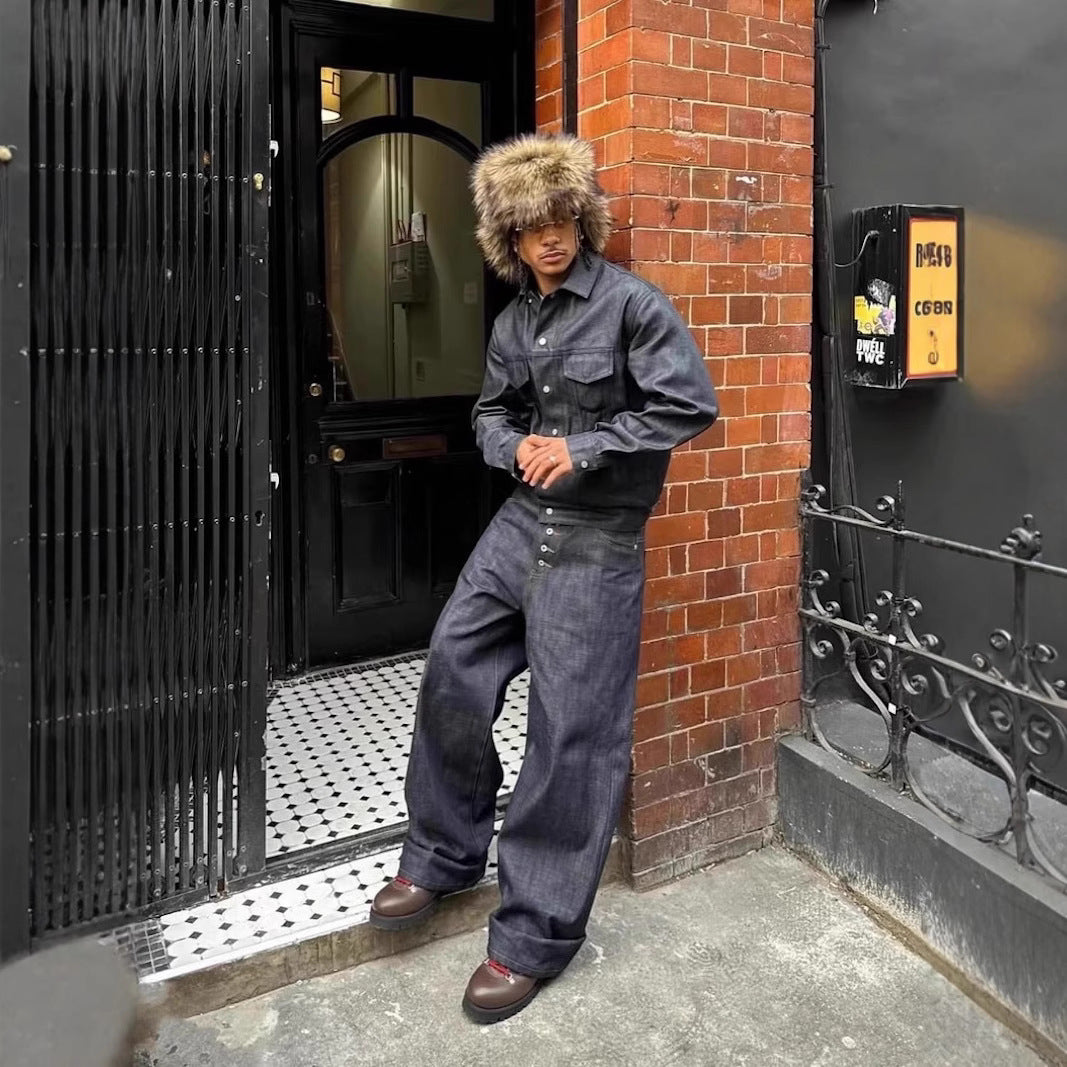 Baggy Raw Denim Jeans