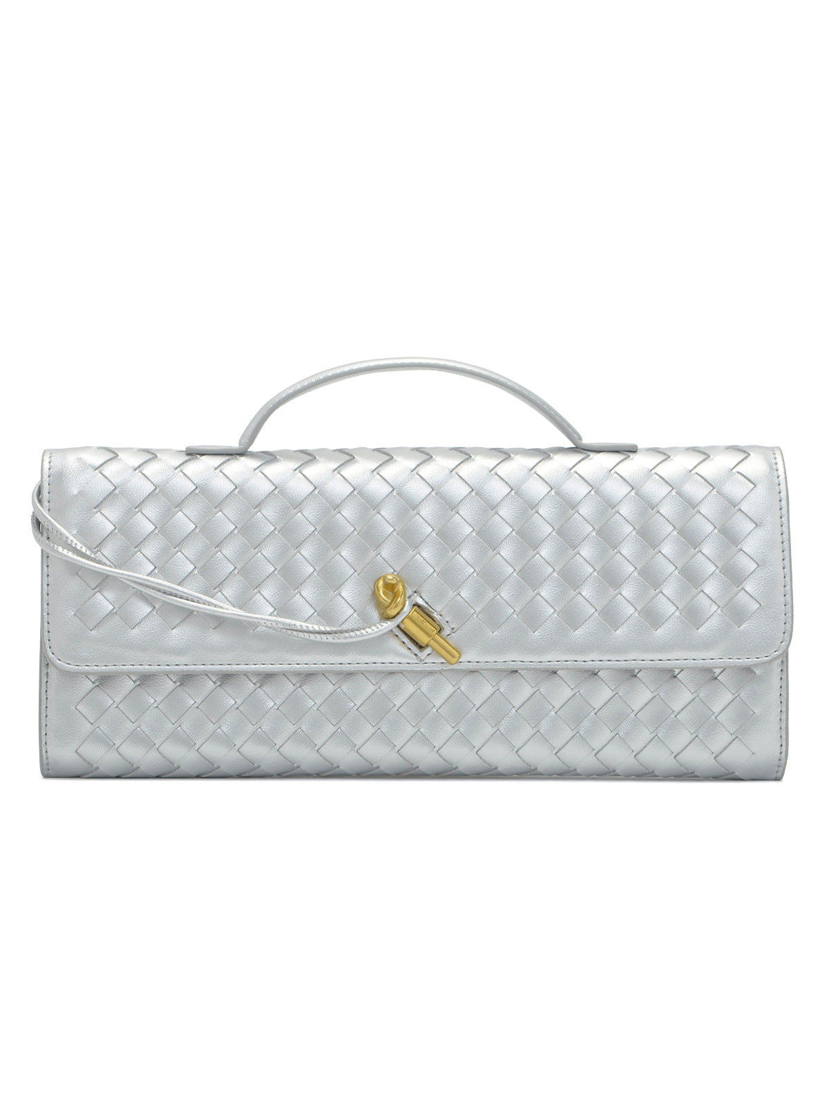 Soft Handmade Woven PU Leather Organ Crossbody Bag