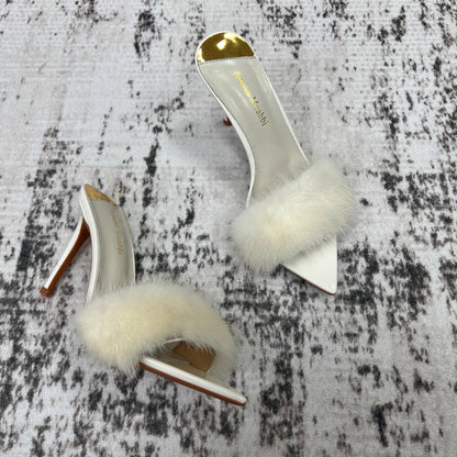 Mink Fur High Heels