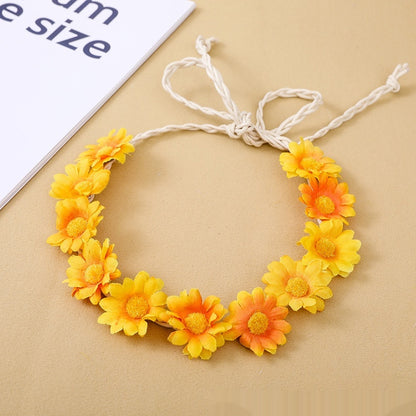 Zonnebloem Bohemian Vlecht Haarband