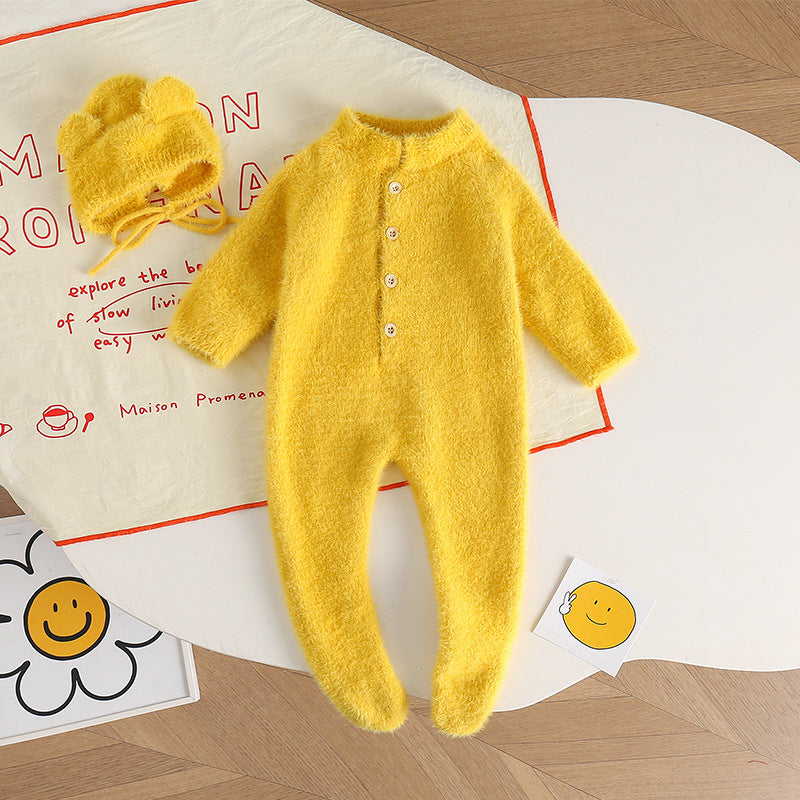 Children's cashmere one-piece suit