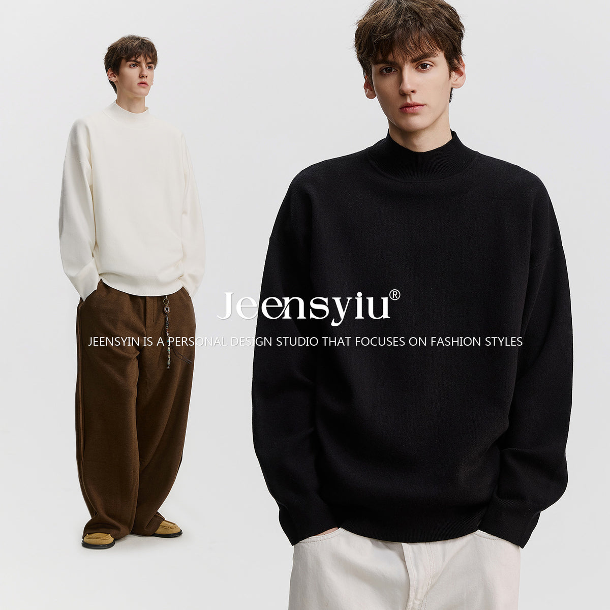 Half Zip Cable Knit Sweater