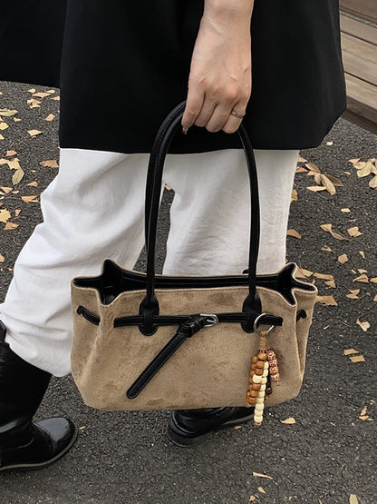 Suede Retro Bowling Bag