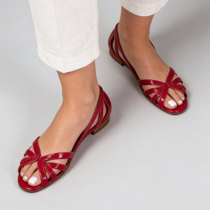 Hollowed-out cool shoes summer flat sandals