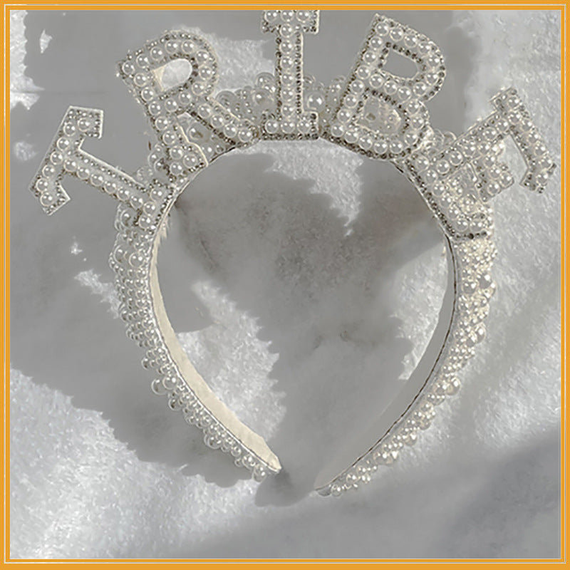 Bruid Vintage Parel Haar Ornament