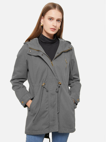 Womens Cotton Hooded Coat