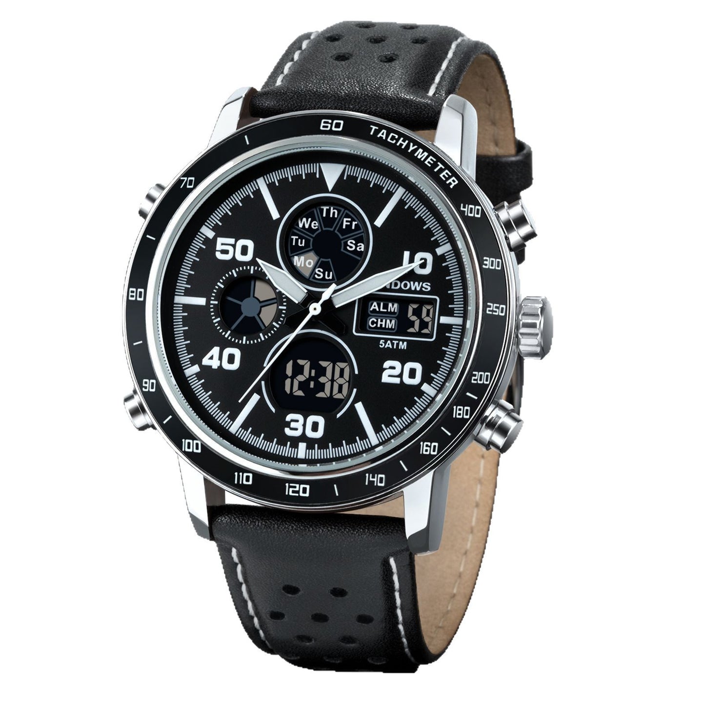 Chronograph Alarm Clock LED Business Multifunctional Electronic Watch