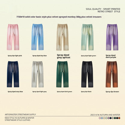 Spray Dyed Distressed Joggers Unisex