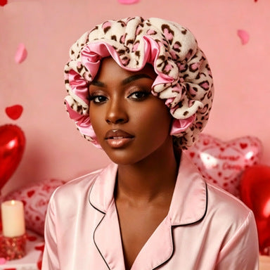 Leopard Print Plush Hair Headband with Bow