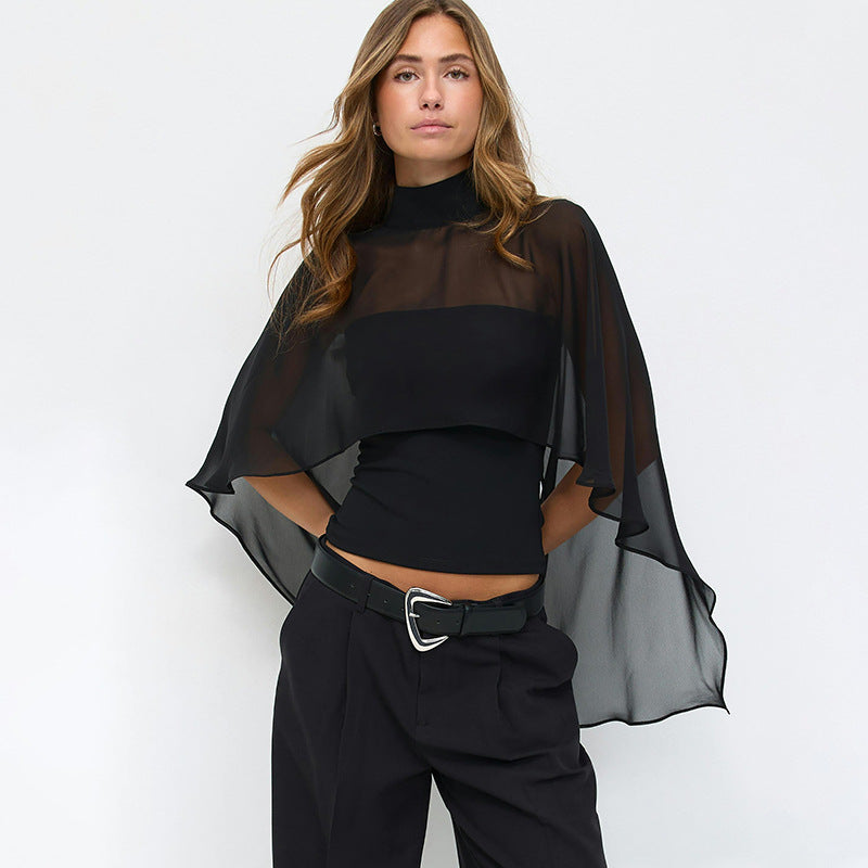 Shawl-style top