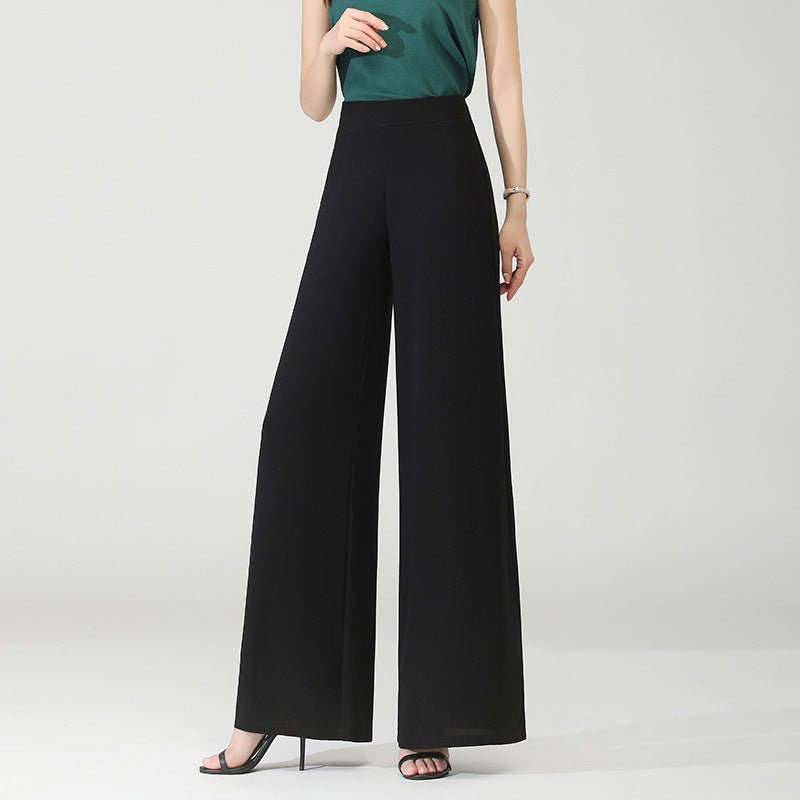 High-waisted wide-leg dance pants
