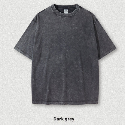 Washed Round Neck Short Sleeve Batik Children's T-shirt