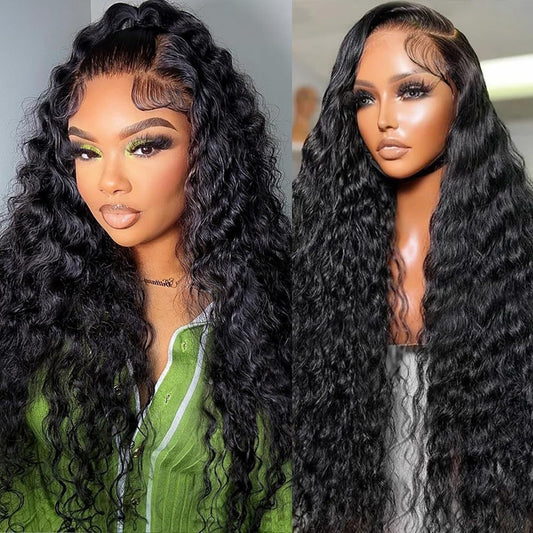 Small Curls Long Curly Hair Lace Front Synthetic Wig