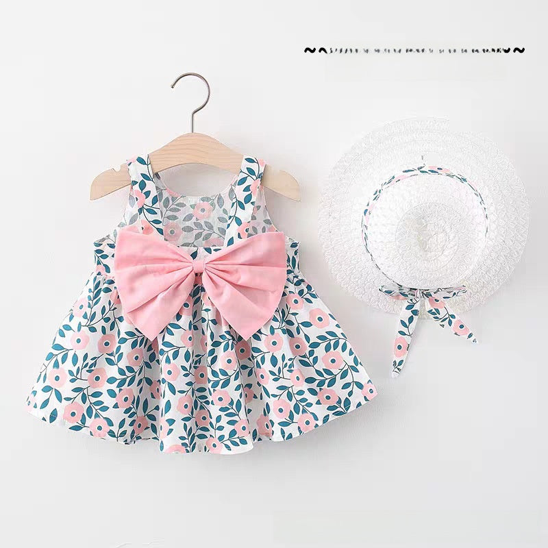 Girls Floral Summer Cotton Dress