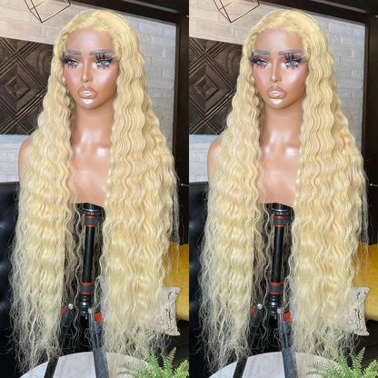 Long Curly Synthetic Lace Front Wig