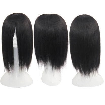 Real Hair Full Hand-Woven Double Needle Head Cover