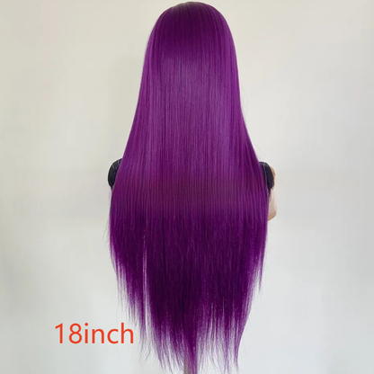 Purple Lace Front Synthetic Wig