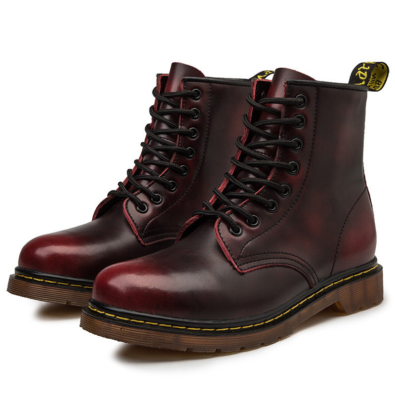 men's large-size mid-top work boots