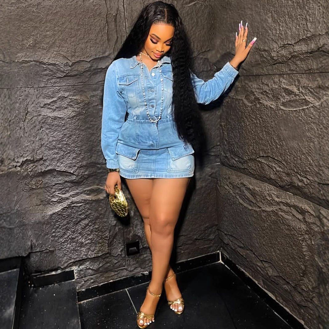 Women's Stretch Denim Dress