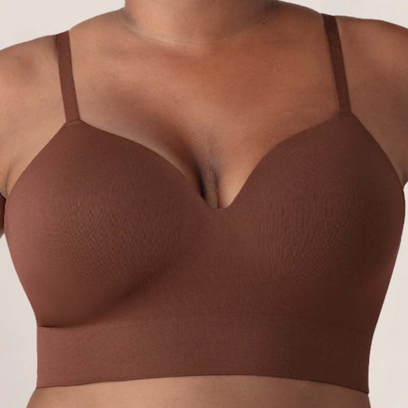 Comfortable No Steel Ring Push Up Bra
