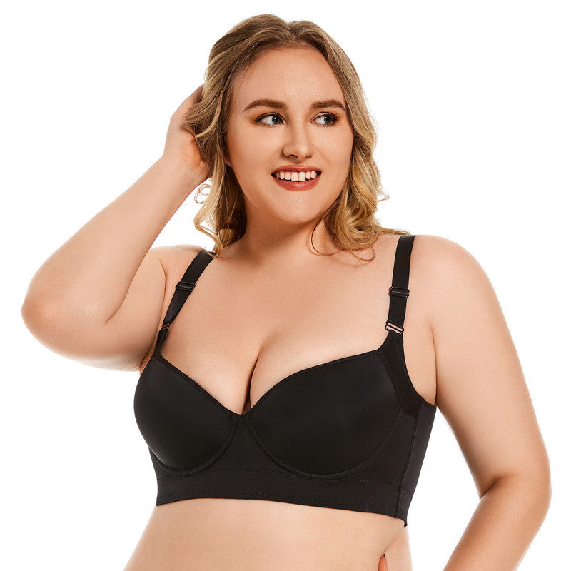 Seamless Support Deep V Bra