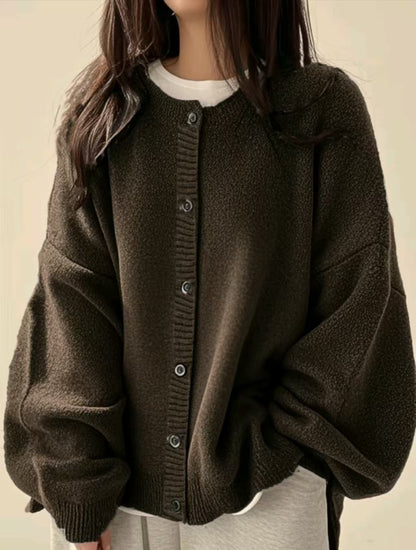 Retro Button Knitted Cardigan
