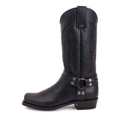Square Heel Knight Boots for Men