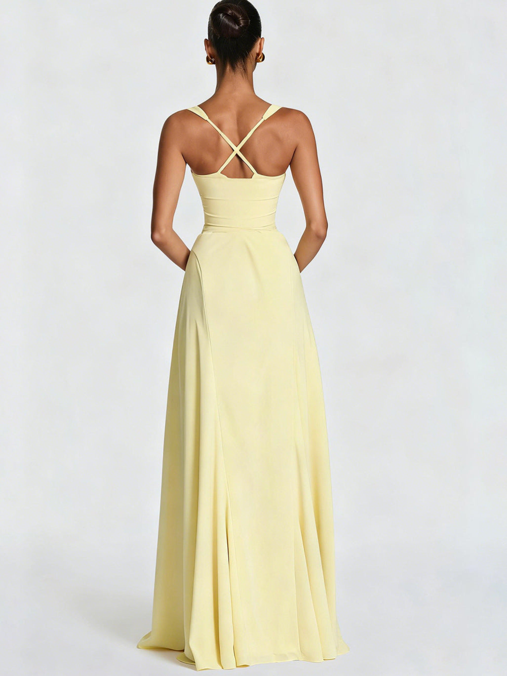 Women's Cross-Front Backless Dress