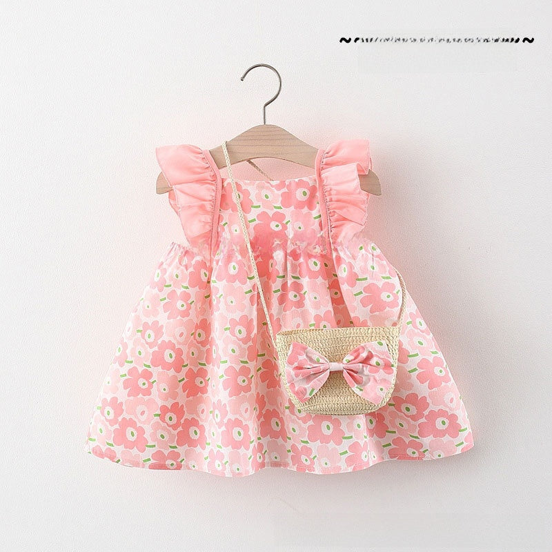 Girls Floral Summer Cotton Dress