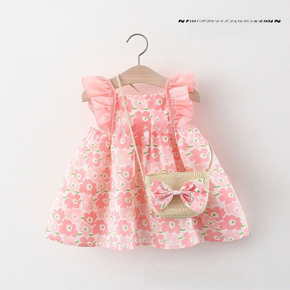 Girls Floral Summer Cotton Dress