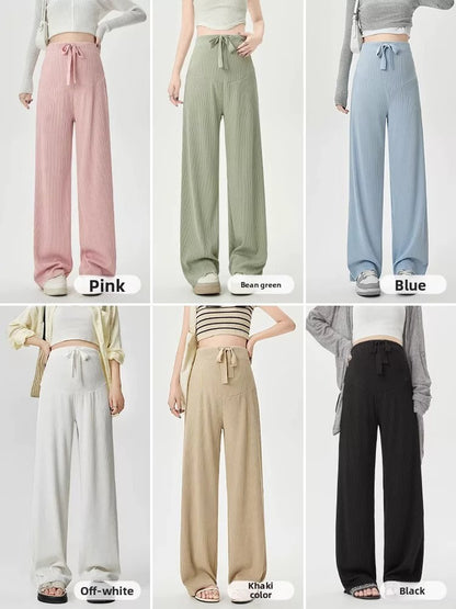 Maternity Pants Belly Support Wide Leg