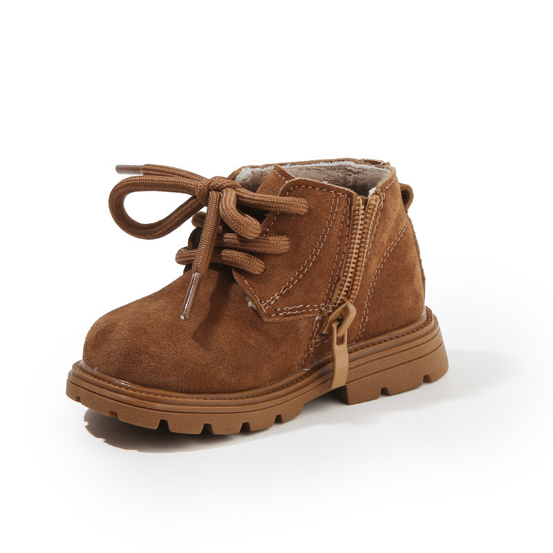 Children's fleece soft-soled Martens boots