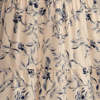 Franse bloemenjurk in vakantiestijl