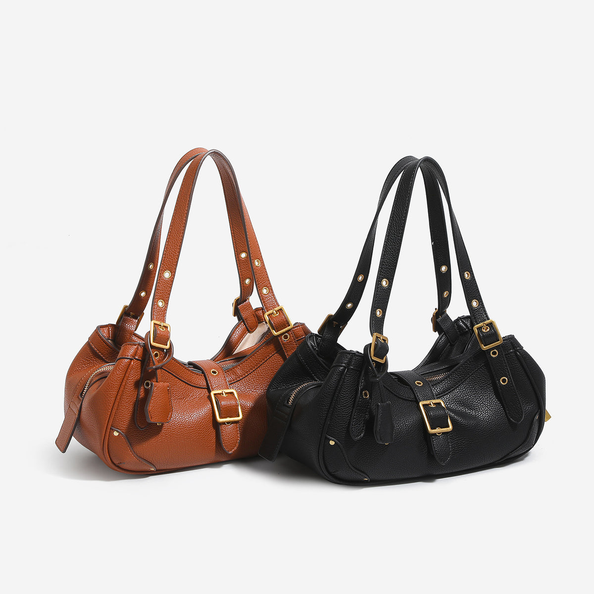 Retro Cowhide Saddle Shoulder Bag