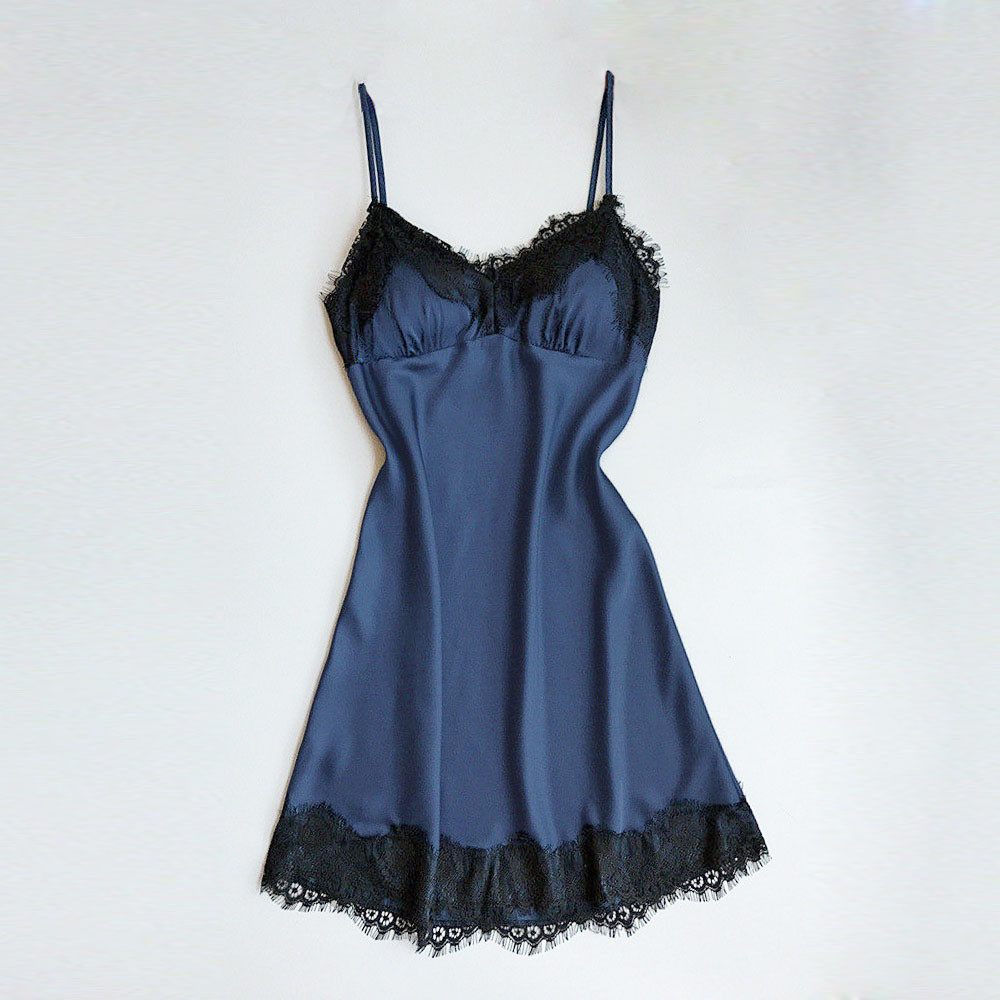 Lace Trimmed Womens Sleepwear Nightdress