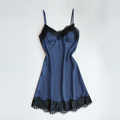 Lace Trimmed Womens Sleepwear Nightdress