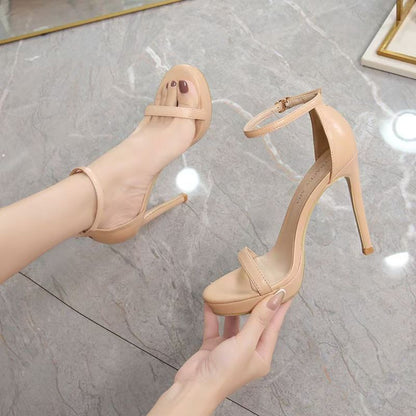 Womens High Heel Sandals Stiletto Platform Summer Shoes