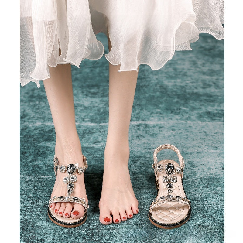 Women's Sandals with T-Strap