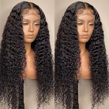 Long Curly Front Lace Synthetic Wig