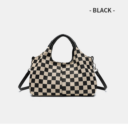 Womens PU Crossbody Bag Large Capacity Shoulder Handbag