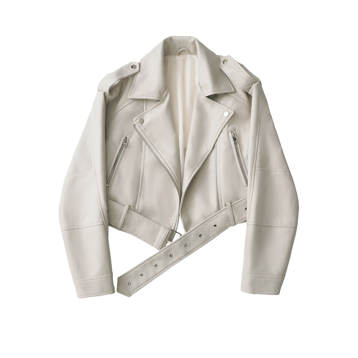 Turn-down collar loose-fitting coat