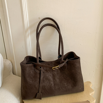 Retro Women Shoulder Bag Large Capacity Tote