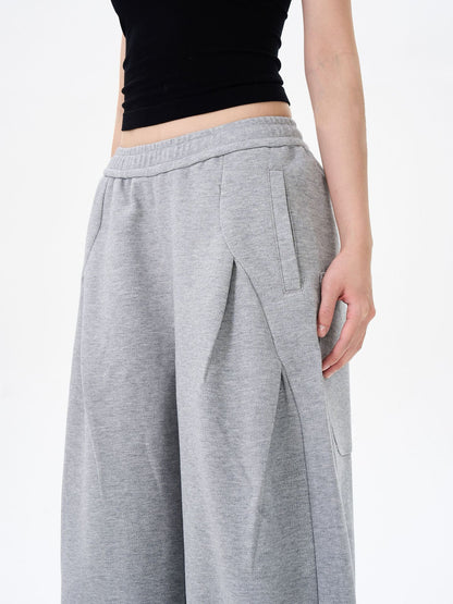 Women's High Waist Drawstring Wide Leg Streetwear Casual Pants
