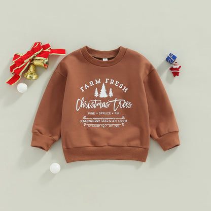 Kinder kerst sweatshirt met print